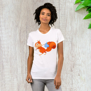 Camiseta Feminina Esquilo Deixando a Casa