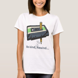 camiseta feminina estilosa com estampa retrô "Seja