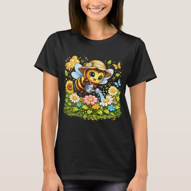 Camiseta Feminina Exploradora de Café Fofa | Kawai (Frente)