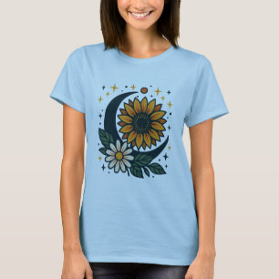 Camiseta Feminina Flor Celestial