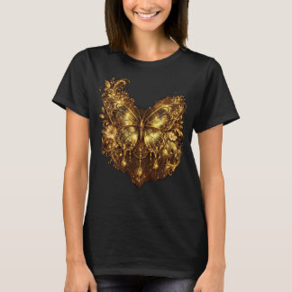 Camiseta Feminina Flor de Borboleta com Graça |