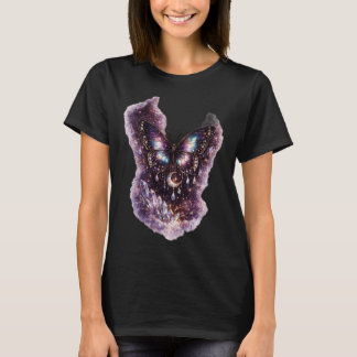 Camiseta Feminina Flor de Borboleta com Graça |