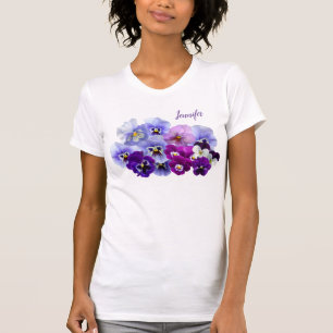 Camiseta Feminina Floral de Pansy