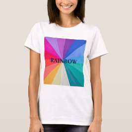 CAMISETA FEMININA FLUIDA SEM OMBA VORTEX DE CORES