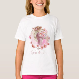 Camiseta Feminina Fofa Camiseta Gráfica Elegante