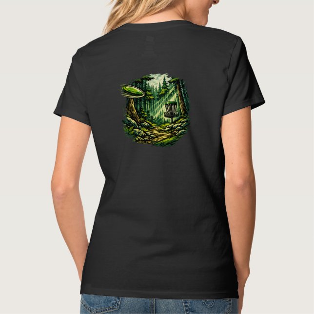 Camiseta feminina Forest disc (Verso)