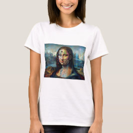 Camiseta Feminina Futurista Mona Lisa