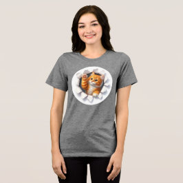 Camiseta Feminina Gato Personalizado