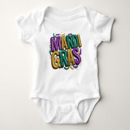 Camiseta Feminina Glittery Mardi Gras Gras, Roxo