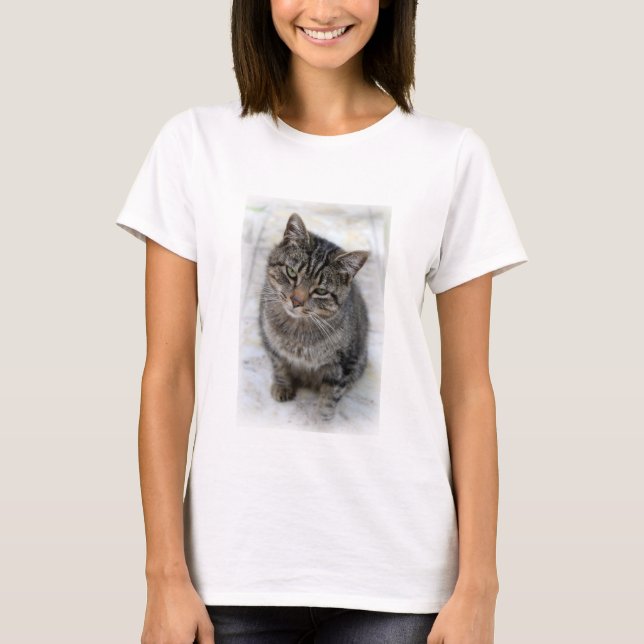 Camiseta Feminina, Gola Crew (Frente)