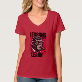 Camiseta Feminina Gorila Chefe Lições Aprendidas D