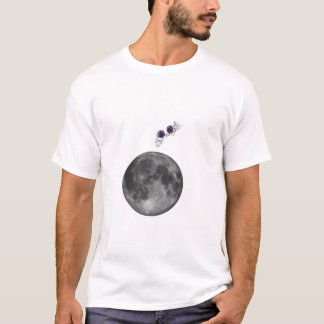 Camiseta Feminina Gráfica de Astronauta Alcançando