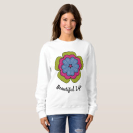 Camiseta Feminina Gráfica Floral Personalizada 