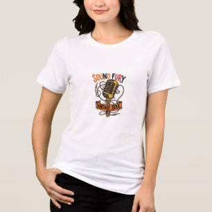 Camiseta Feminina Gráfica Microfone Vintage Soul S