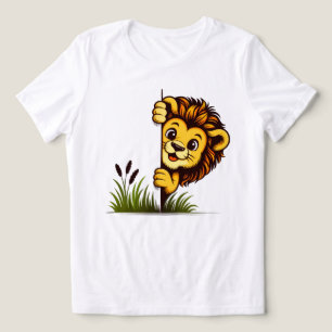 Camiseta Feminina Happy Peek Lion Nature