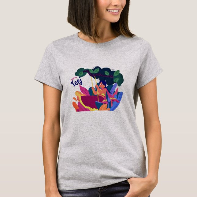 Camiseta Feminina Happy Tee (Frente)
