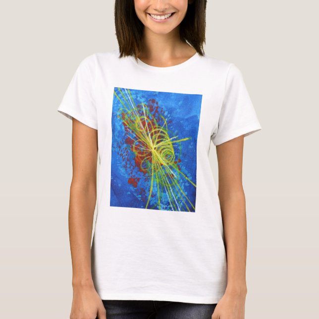 Camiseta feminina Higgs Boson (Frente)