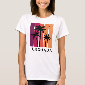 Camiseta feminina Hurghada Vintage Sunset
