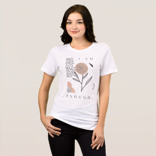 Camiseta Feminina I Am Enough Flo Abstract Minim