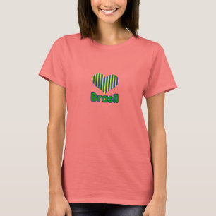 Camiseta Feminina I love Brasil