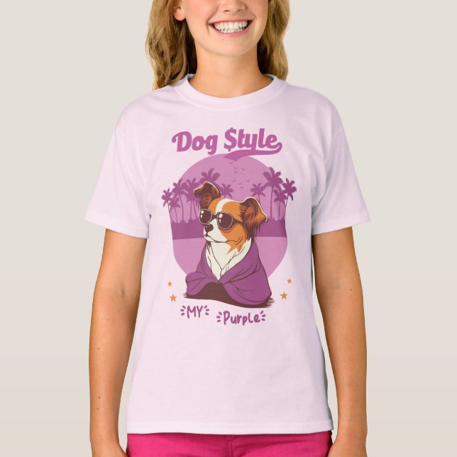 Camiseta Feminina Infantil DOG STYLE (Frente)