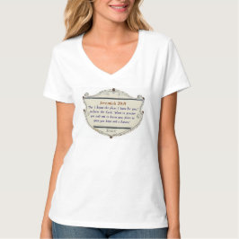 Camiseta Feminina Jeremiah 29:11 V-Veck