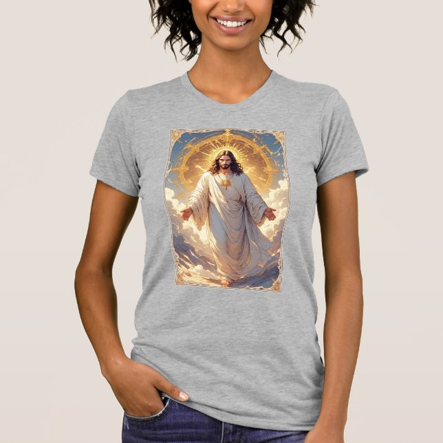 Camiseta Feminina Jessus Ascende (Frente)