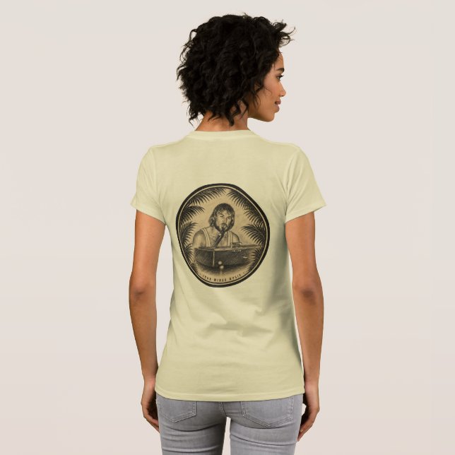 Camiseta feminina John Minar Music  (Parte Traseira Completa)