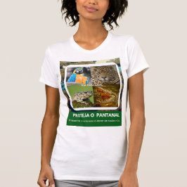 Camiseta feminina justa Bella+Canvas Pantanal