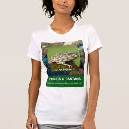 Camiseta feminina justa Bella+Canvas Via Pantanal 