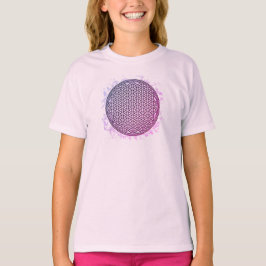 Camiseta Feminina Juvenil Básica Flôr da Vida-19