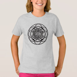 Camiseta Feminina Juvenil Básica Flôr da Vida-6