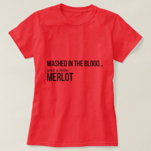Camiseta Feminina Lavada no Sangue e Merlot