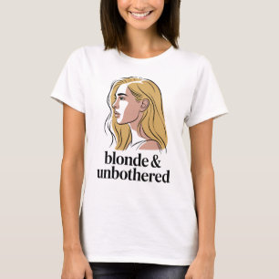Camiseta Feminina Loira e Despreocupada Estética