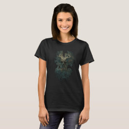 Camiseta Feminina Longa Surrealista Árvore de Crân