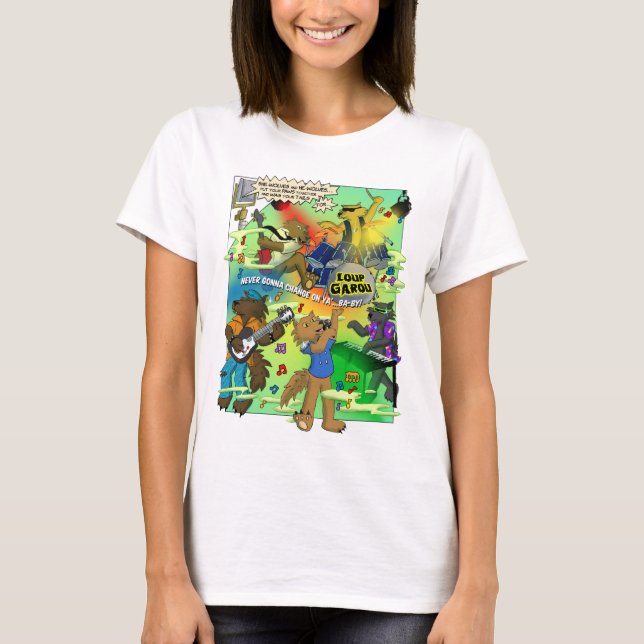 Camiseta feminina LOUP GAROU (Frente)