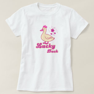 Camiseta feminina Lucky Duck Design Moderno