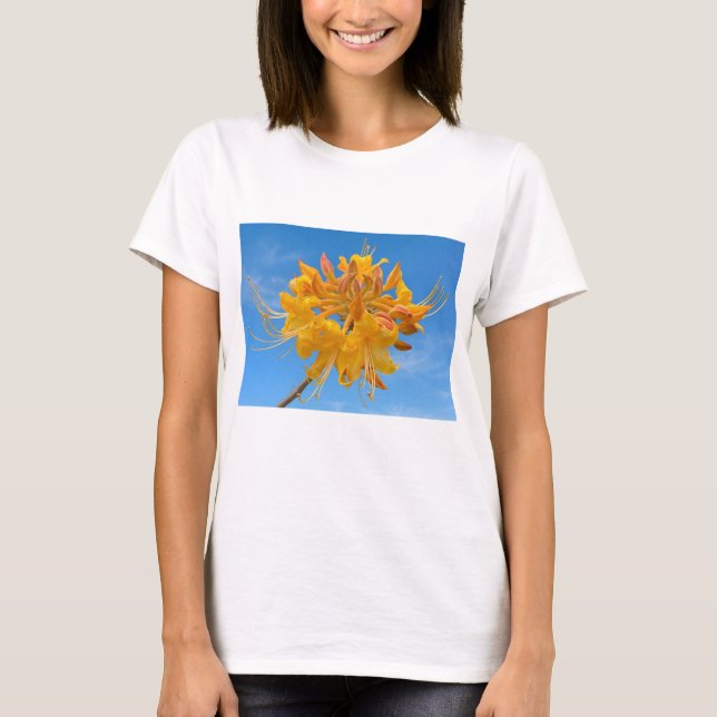 Camiseta feminina (M) com Florida Flame Azalea (Frente)