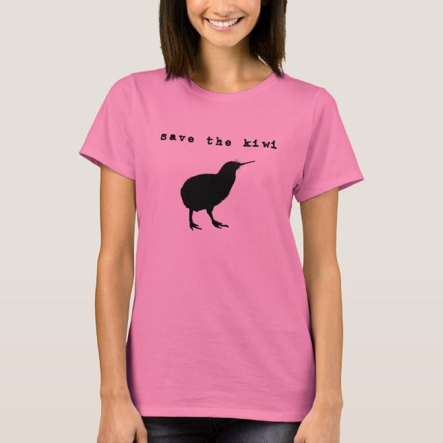 Camiseta Feminina Manga Longa Save the Kiwi (Frente)