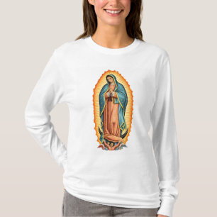 Camiseta Feminina Manga Longa Virgem de Guadalupe
