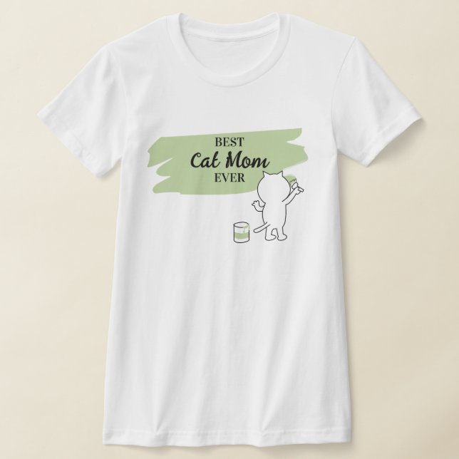 Camiseta Feminina Melhor Mãe de Gato Fofa (Postura )