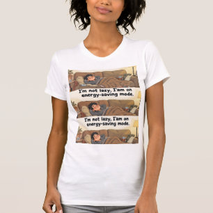 Camiseta Feminina “Modo Economia de Energia” – Con
