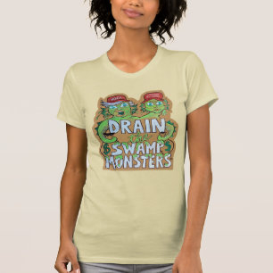 Camiseta Feminina Monstros Drenam o Pântano