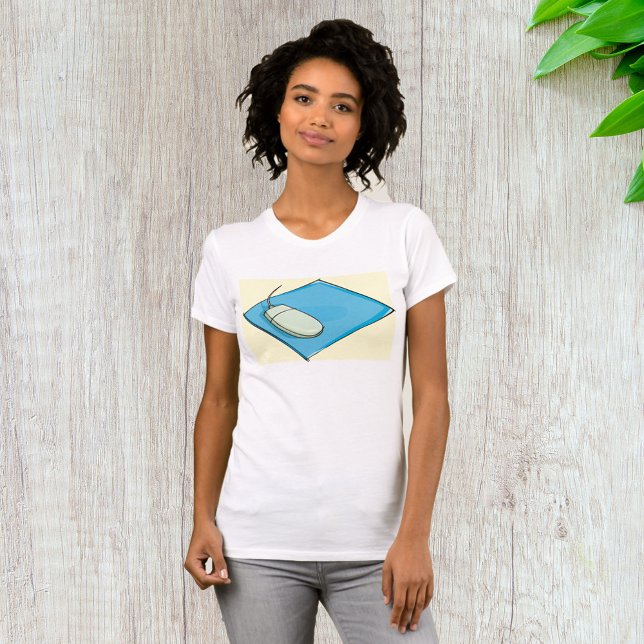 Camiseta Feminina Mouse Pad (Criador carregado)
