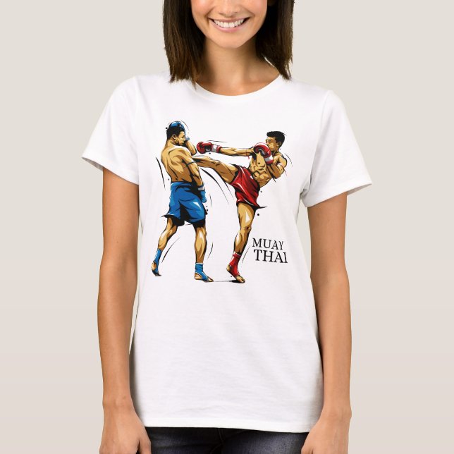 Camiseta Feminina Muay Thai / Boxe Tailandês (Frente)