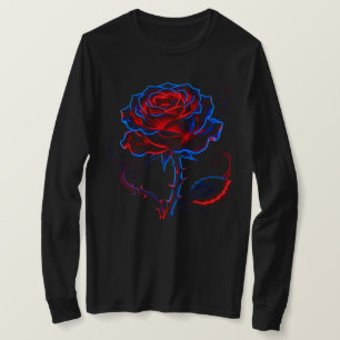 Camiseta Feminina Neon Rose