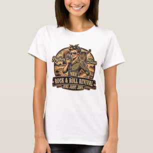 Camiseta Feminina NRH Rock & Roll Revival Vintage