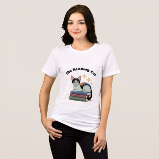 Camiseta feminina - O Gato Leitor