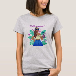 Camiseta Feminina Olá Verão