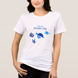 Camiseta Feminina Onda Arco-Íris da Unidade do Dia